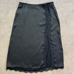 House of Harlow 1960 Black Lace Midi Skirt